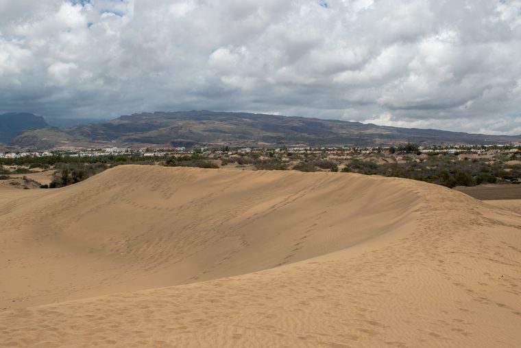Les dunes de Maspalomas au coucher du soleil