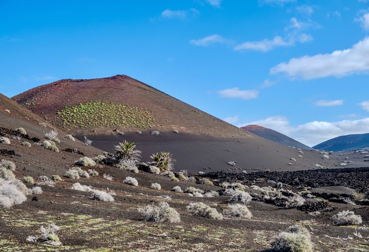 Paysage volcanique du parc national de Timanfaya à Lanzarote
