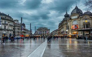 La place de la Comédie et l'Opéra Comédie à Montpellier