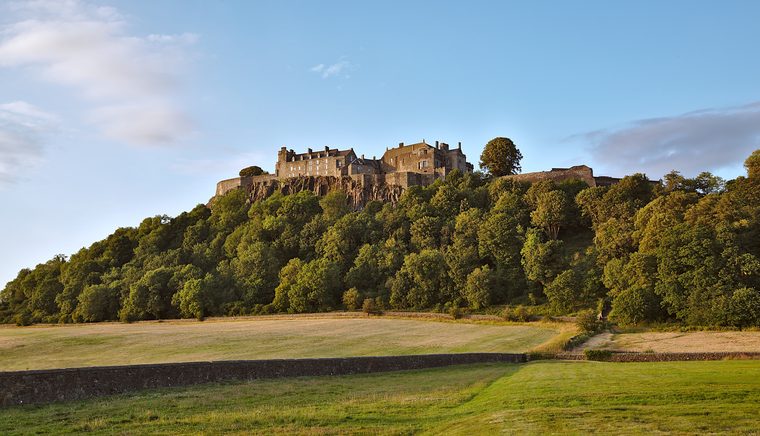 Le château de Stirling perché sur sa colline volcanique