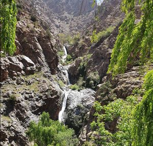 Les cascades de Setti-Fatma et la rivière Ourika au Maroc