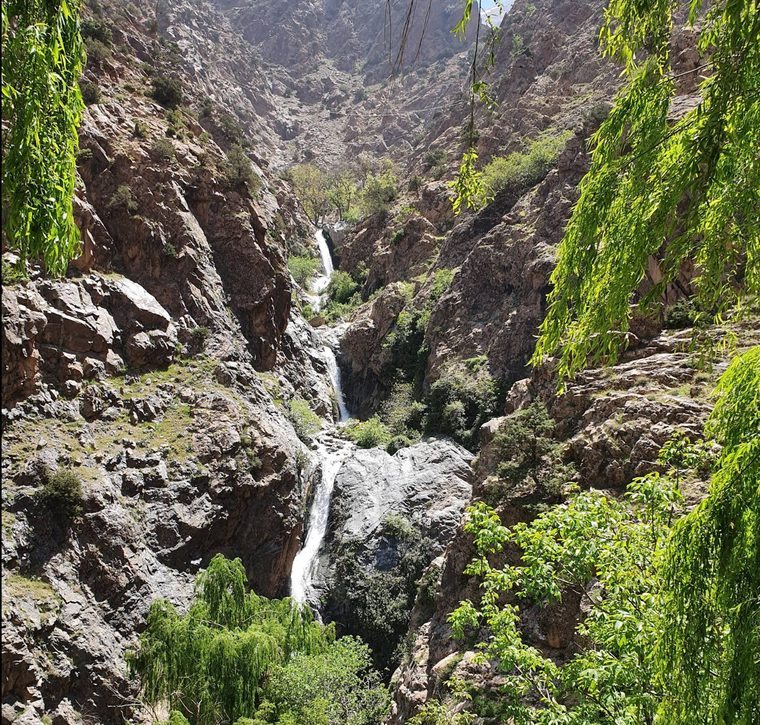 Les cascades de Setti-Fatma et la rivière Ourika au Maroc